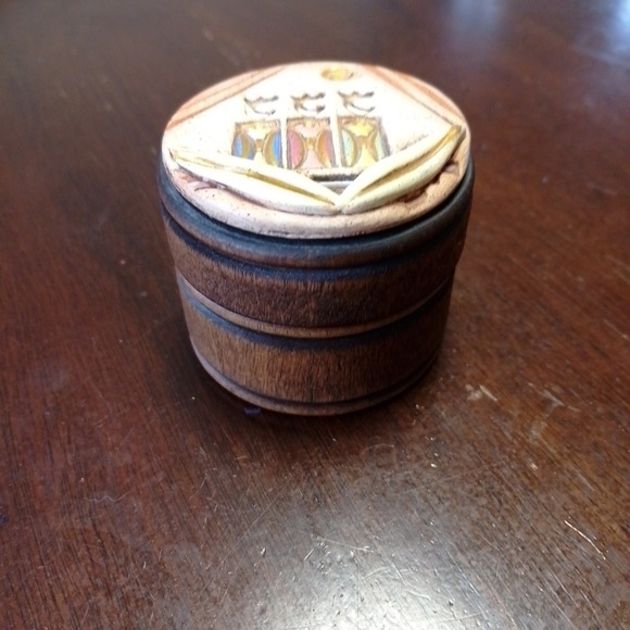 Trinket Box Lesodi Three Wise Men Wood Ceramic Hostie Custode Puerto Rico Rosary - Picture 5 of 5